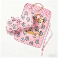 Sacs à bijoux personnalisés avec logo, logo personnalisé, vente en gros, petit sac à bijoux en coton, emballage enroulable, sac cadeau pour les amoureux