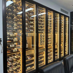 Tủ rượu treo tường bằng thép không gỉ cao cấp, dung tích lớn, điều khiển nhiệt độ, đèn LED, thân thiện với môi trường, sản xuất theo đơn đặt hàng (OEM) - Product Image 2