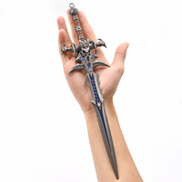 Épée de luxe en alliage de zinc de 30 cm, modèle Frostmourne Tête de Mouton, style jeu, pour cosplay