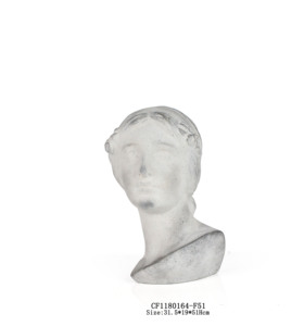 Statua Umana Artificiale in Poliresina, Elegante Testa di Donna, Scultura Greca per Arredamento Casa - Product Image 4
