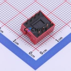 DS1040-04RN DIP Switch Through hole Component (THT) Switch 4 2.54mm Red - Product Image 2