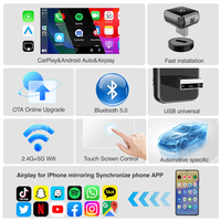 Adaptateur sans fil CarPlay Android Auto JMC, boîte intelligente 4 en 1, modèle CP222 pour voitures OEM, convertit le CarPlay filaire en sans fil, plug and play
