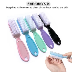 Plastic Nail <strong>Brushes</strong> 5 Colors Nail <strong>Hand</strong> Scrubbing Cleaning <strong>Brush</strong> Dust Cleaner for Nail Art Manicure Soft Remover Tools Wholesale - Product Image 3