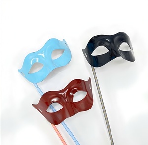 Masques de mascarade avec bâton, masque vénitien pour fête, costume d'Halloween, carnaval, masque à tenir à la main pour femmes et hommes - Product Image 4