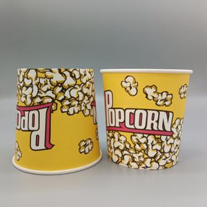 Bol en papier pour pop-corn, emballage alimentaire personnalisé à emporter, design imprimé - Product Image 4