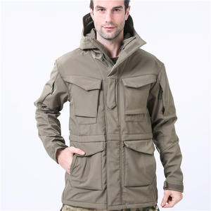 Chaqueta de Motocicleta con Capucha para Hombre, Cortavientos, Camuflaje, Ecológica, Transpirable, con Múltiples Bolsillos, Estilo Ropa de Trabajo de Invierno, Corte Regular - Product Image 1