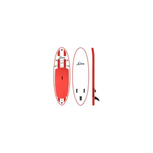 Dayanıklı PVC ve damla dikiş malzemeden yapılmış acemi Paddleboarding için 10 "* 34" * 4 "Inflatable p şişme ayakta kullanılan kürek kurulu
