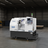 Tour CNC DAS 46C à banc incliné, centre de tournage horizontal robuste, Fanuc Okuma d'occasion, 220V, avec pompe à roulement, composants principaux PLC