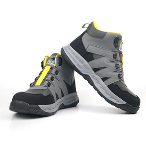 Bottes <span class=keywords><strong>de</strong></span> <span class=keywords><strong>Sécurité</strong></span> Industrielles pour Hommes, <span class=keywords><strong>Chaussures</strong></span> <span class=keywords><strong>de</strong></span> Travail à Embout en Acier pour Randonnée en Plein Air, Semelle Extérieure en Caoutchouc Antidérapante - Product Image 4