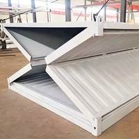 Maison conteneur modulaire pliable de type X en acier robuste et étanche pour hébergement de camp minier à déploiement rapide (20 pieds, 40 pieds)