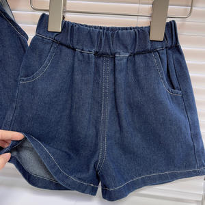 2025 estate per bambini nuova versione coreana di abito senza maniche per ragazze Denim Set di due pezzi in Denim carino <span class=keywords><strong>Online</strong></span> Red Hot - Product Image 4