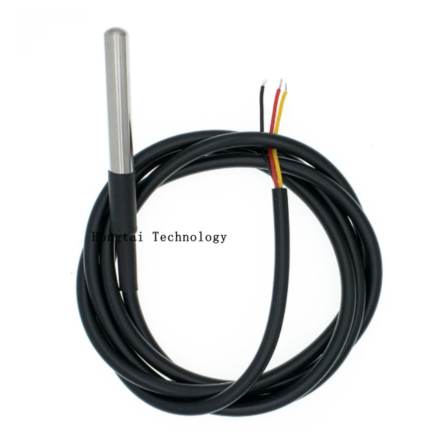 DS18B20 Stainless Steel Probe with Cable 1m/2m/3m/5m Waterproof 18b20 Cable Probe Temperature Sensor