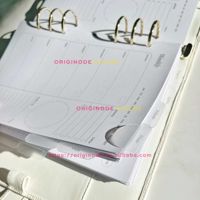 Clip de planificateur découpé sur mesure en PP dépoli, marque-page coulissant A5 A6, marque-page de journal, porte-notes autocollantes, accessoires de tabulation