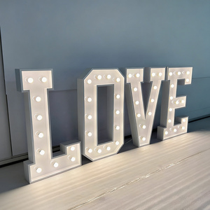 Lettres décoratives personnalisées pour proposition d'amour de bébé Signe 4 pieds 5 pieds <span class=keywords><strong>Lettre</strong></span> de chapiteau de <span class=keywords><strong>mariage</strong></span> Led Lettres lumineuses géantes à grands chiffres - Product Image 3