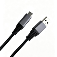 Kabel Data Premium USB-A USB-C Anti-Putus Tahan Lama Pengisian Cepat 3A Pabrik Asli untuk Power Bank 480Mbps Logo Kustom OEM