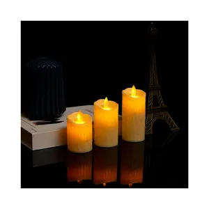 高品质支柱常用发光二极管蜡烛圣诞派对必备各种尺寸的发光二极管蜡烛
