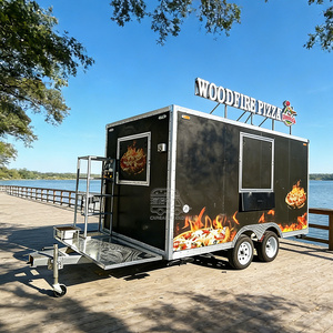 China Customized Aluminum Food Truck Trailer for Snack Food & Chips Made in China Fast Food Trailer for Sale USA - Product Image 6