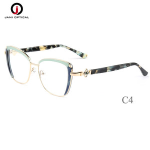 Kim loại đầy màu sắc cán khung Thời Trang Phụ Nữ Kính kính khung phụ nữ Eyewear sản xuất kính quang học - Product Image 6