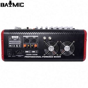 Amplificateur de puissance professionnel intégré, mixeur audio 8 canaux avec deux microphones sans fil - Product Image 3
