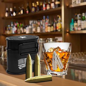 6 piedras de bala de enfriamiento de whisky en forma de bala de acero inoxidable de grado alimenticio personalizado - Product Image 6