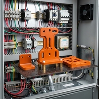Panneau d'isolation électrique en carton phénolique orange, usiné avec précision, pour équipement industriel
