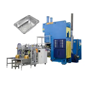 Máquina automática de fazer recipientes de folha de alumínio 8011 com empilhador de alta qualidade e baixo preço