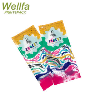 Custom Printed Back Sealed Transparent Laminated Plastic Packing Clear ...