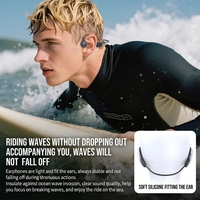 Écouteurs sportifs à conduction osseuse personnalisables en silicone B20, étanches IPX8 pour la natation, oreillettes sans fil BT6.0