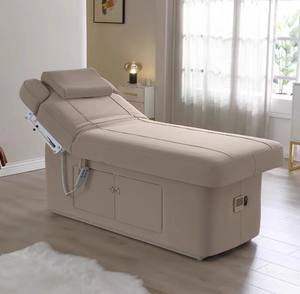 Lit de <span class=keywords><strong>spa</strong></span> cosmétique chauffant réglable à 2 moteurs moderne, table de massage et lit de salon de beauté de luxe confortable en latex - Product Image 3