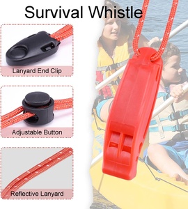 Silbato de Emergencia Fuerte para Deportes Acuáticos, <span class=keywords><strong>Buceo</strong></span>, Senderismo, Camping, Silbatos Naranjas con Cordón, Silbato de Emergencia - Product Image 4
