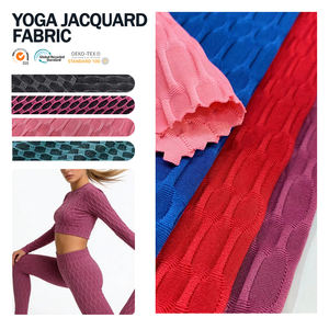 Tissu jersey de sport en polyester jacquard de qualité supérieure pour le cyclisme, l'entraînement, le yoga, le softmotion et le fitness, adapté à la sublimation - Product Image 1