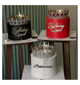 Décoration de gâteau en acrylique pour anniversaire de fille, <span class=keywords><strong>maman</strong></span>, reine, princesse, joyeux anniversaire, décoration de gâteau pour fête d'anniversaire - Product Image 6