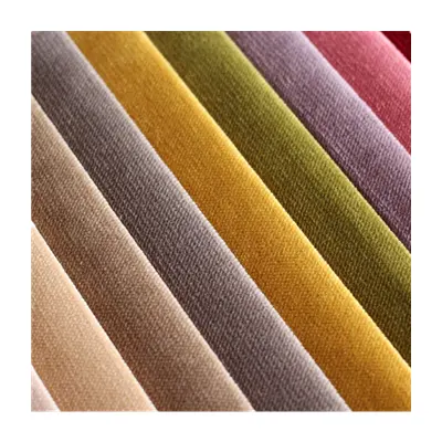 100% Polyester-Samt gewebe, TC mit Rücken knochen, verwendet für Sofa, Vorhang, Bekleidungs material