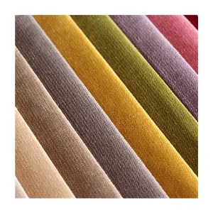100% polyester velvet fabric,backing boned TC,used for sofa, curtain,garment material