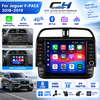 Autoradio Android style Tesla pour Jaguar F-PACE 2016-2019, CarPlay sans fil, Bluetooth, GPS, multimédia