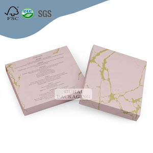 กล่องกระดาษสีชมพูลิ้นชักแบบเลื่อนบรรจุภัณฑ์ขนตาปลอมรองรับการปรับแต่งโลโก้แบรนด์ของคุณด้วยกระดาษแข็ง350กรัม - Product Image 4