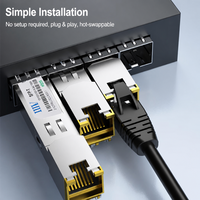 Módulo SFP+ de Cobre 10G al por Mayor, Transceptor RJ45 10GBASE-T de 30m, Compatible con Múltiples Velocidades para Switch de Red, Suministro a Granel