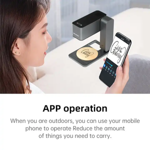 <span class=keywords><strong>MR</strong></span>.CARVE C1 Machine à graver laser APP Control DIODE CNC DIY Laser Engraver Small Portable Mini Logo Mark Printer Wood Cutter - Product Image 3