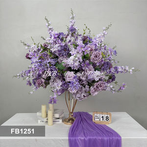 DKB - Arreglos Florales Realistas de Rosas Grandes al por Mayor, Centros de Mesa para Bodas, Bola de Flores Artificiales de Seda - Product Image 3