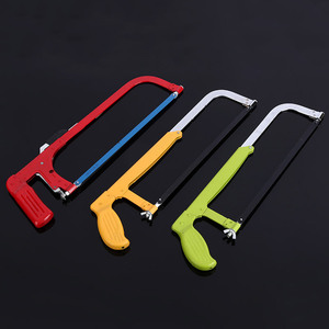 Cadre de scie à métaux multifonctionnel en acier, lame de remplacement de 12 pouces, poignée antidérapante pour le travail du bois, le jardinage, l'usage domestique - Product Image 1
