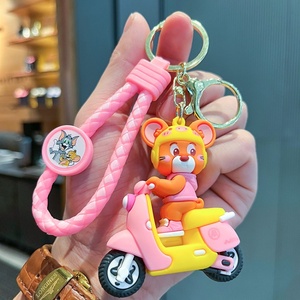 Nuevo Llavero de Silicona 3D con Diseño de Dibujos Animados, Llavero de Goma con Forma de Animal, Llavero de PVC 3D, Llavero Kawaii - Product Image 3