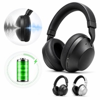 Nouveaux Casques Gaming Sans Fil Supra-Auriculaires 2026 avec Réduction de Bruit Active (ANC) -28dB pour Sport, Musique et Jeux