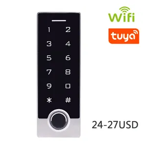 Tuya wifi alta qualidade rfid cartão teclado impressão digital acesso controle máquina para porta automática