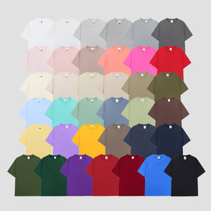 Commande en gros de t-shirts personnalisés en gros coton blanc surdimensionné - Product Image 4