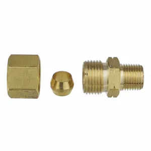 Manufacturer Factory Plumbing Pipe Compression hydraulic Brass Fitting sleeve type brass pipe fitting