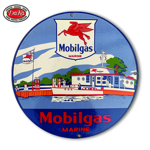 Panneaux en porcelaine émaillée <span class=keywords><strong>vintage</strong></span>, motif Pégase volant rouge, meilleures ventes en gros à prix réduit - Product Image 1