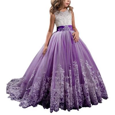 GIRLS FLYING SLEEVE PARTY DRESS main image 1