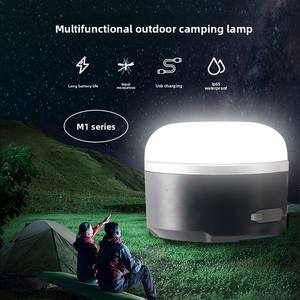 Luz para tienda de campaña al aire libre, incandescente, recargable por USB, PC/ABS, IP65, resistente al agua, repelente de insectos, blanco y negro - Product Image 2
