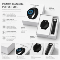 Boîte d'emballage personnalisée pour montre connectée écologique avec insert en EVA/carte en papier, boîte pour électronique intelligente, conception ODM et OEM gratuite