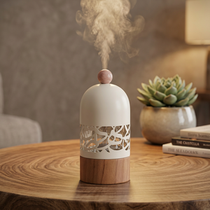 Brûleur d'encens traditionnel arabe Bakhoor Mabkhara avec dôme décoratif en calligraphie pour Oud et parfum d'intérieur - Product Image 4